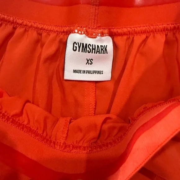 Gymshark Women's Bright Red Athletic Shorts - Picture 2 of 3